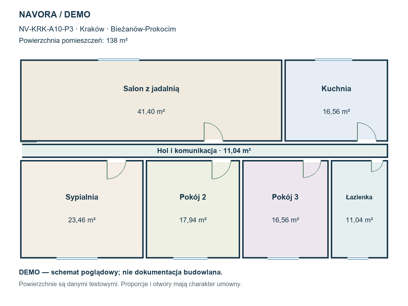 DEMO — schemat 138 m²