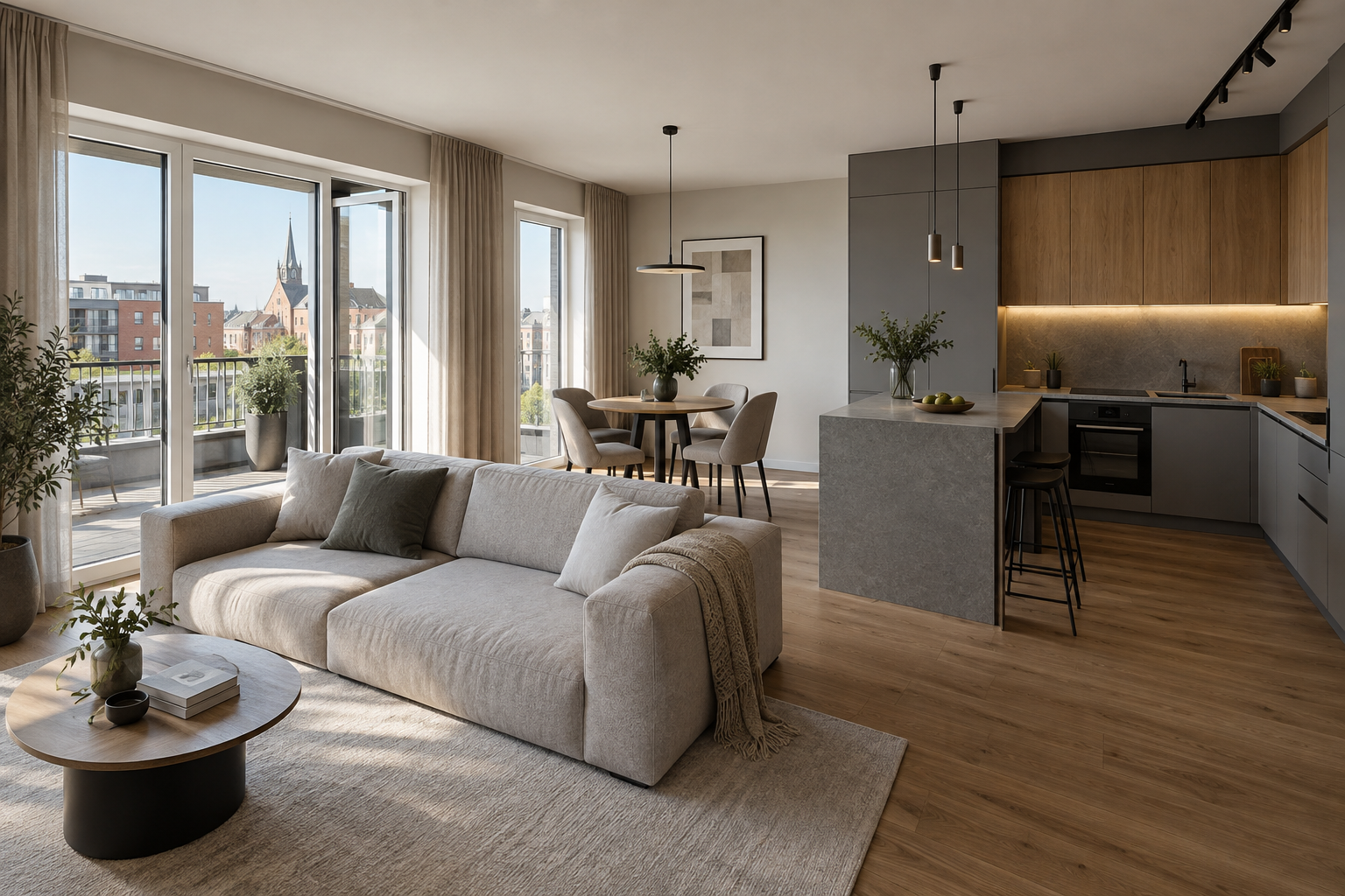 DEMO NAVORA — fikcyjne wnętrza i schemat NV-GDN-A22-P2, Gdańsk