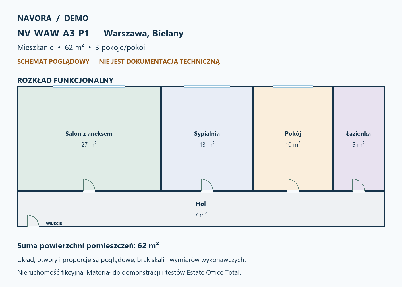 DEMO — poprawiony układ 62 m²